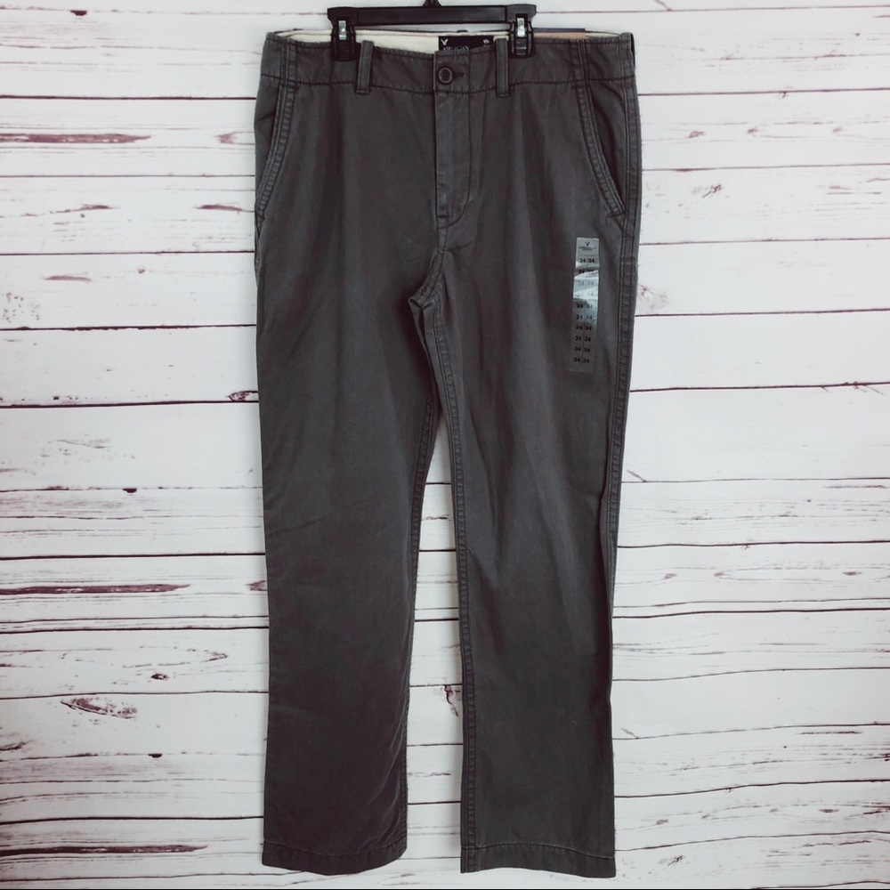 American Eagle dark gray khaki pants